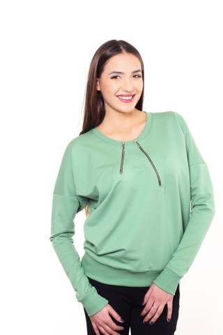 Bluze me madhësi standarde me patenta - Gjelbërt